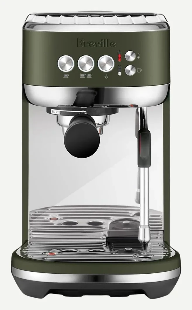 Breville Bambino Plus BES500 espresso machine, Olive Tapenade