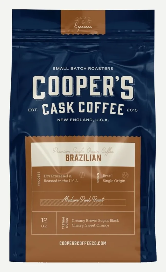Cooper's Cask Brazil Medium Dark Roast Espresso