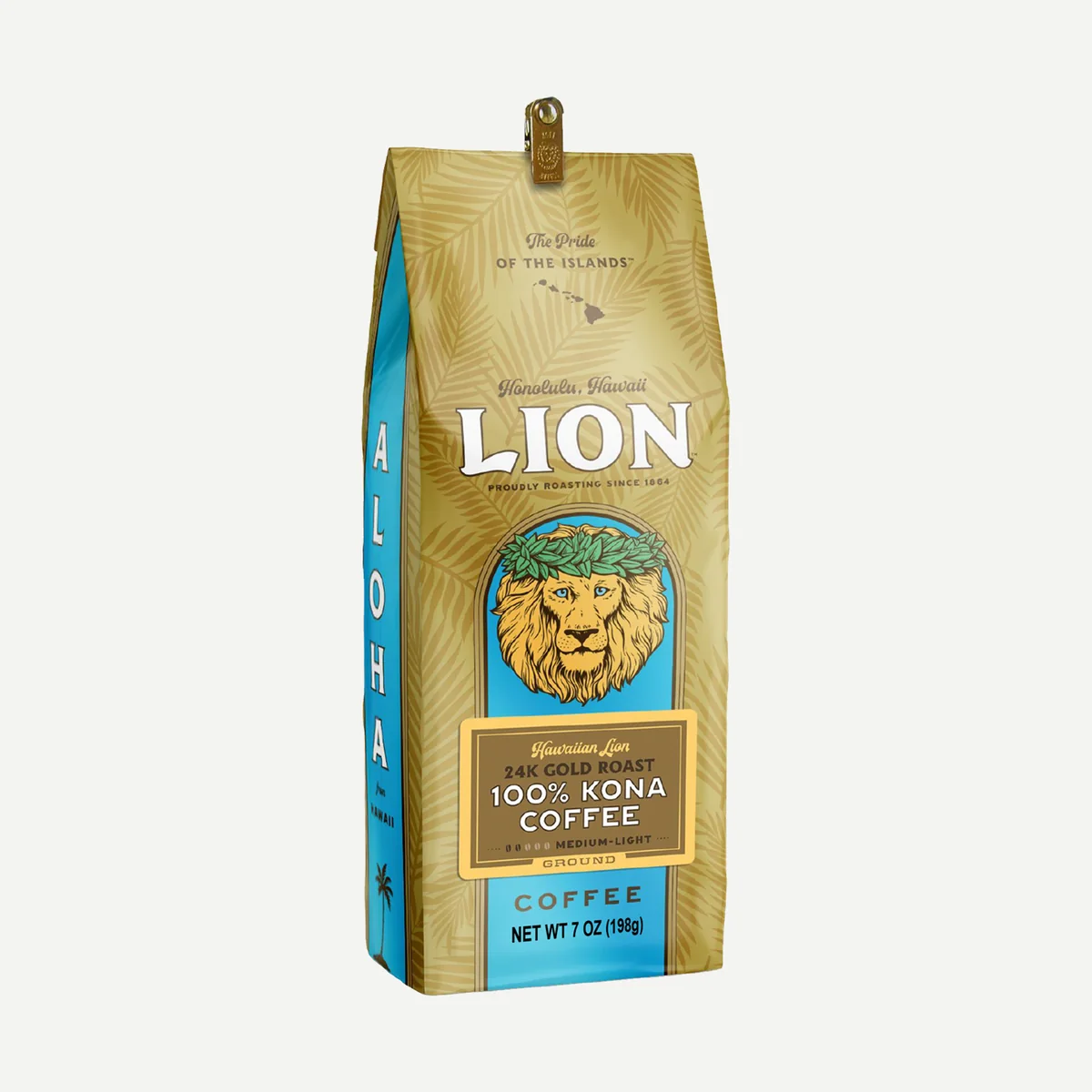 Hawaiian Lion 24k Gold Roast 100% Kona Coffee