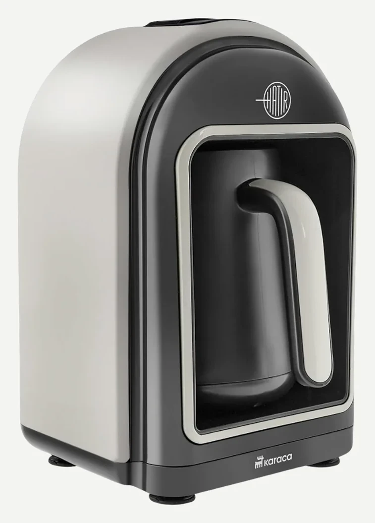 KARACA Hatir Turkish Coffee Maker 5 Cups, Cream