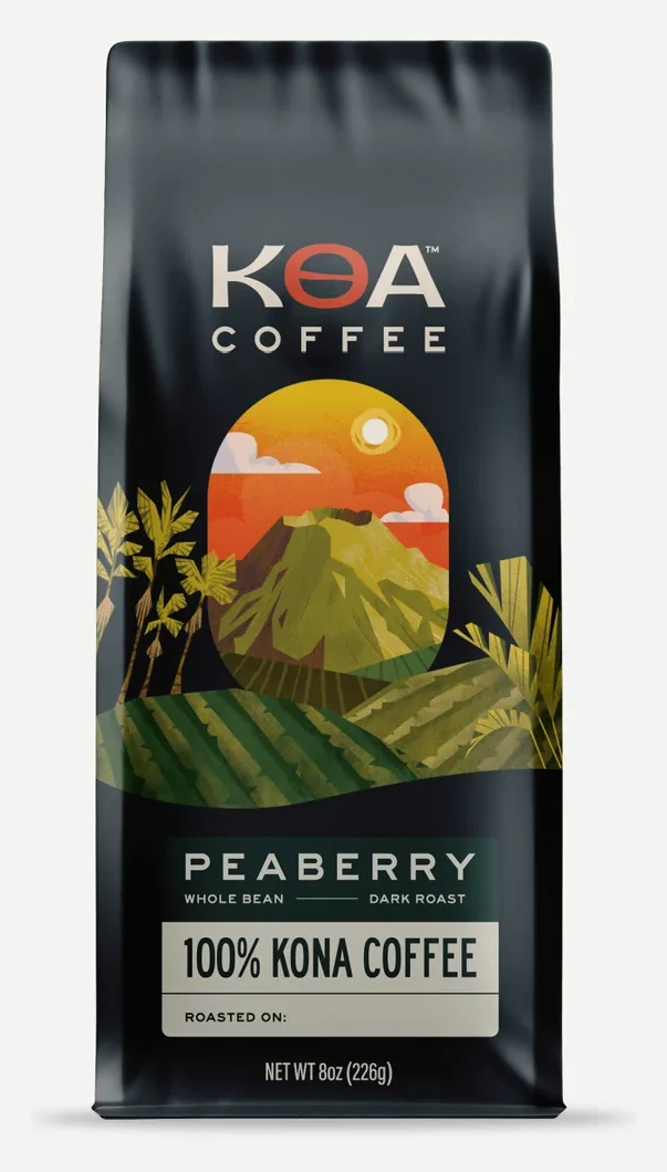 Koa Coffee Peaberry Dark Roast