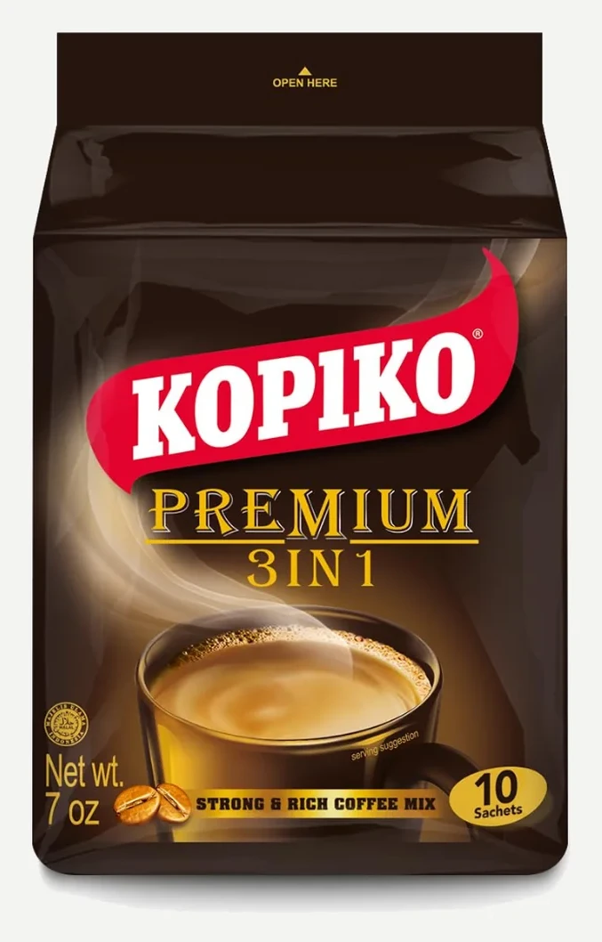 Kopiko Premium 3 in 1 Instant Coffee Mix 10ct