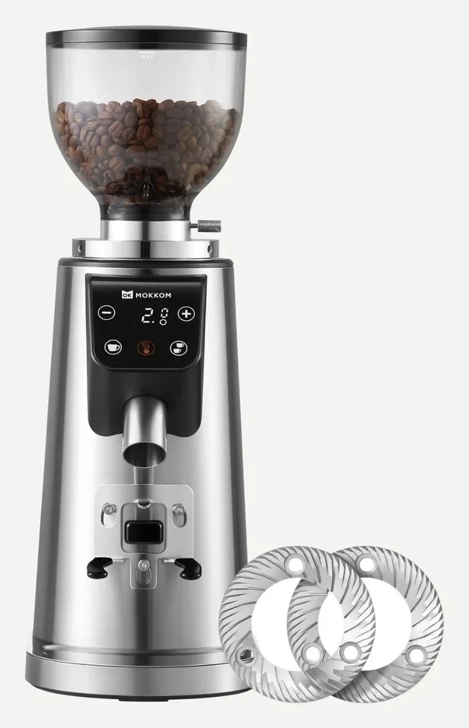 MOKKOM 64mm Flat Burr Coffee Grinder