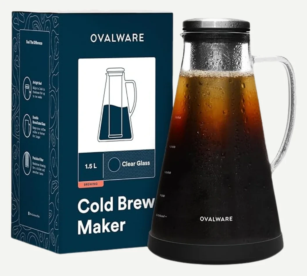 OVALWARE RJ3 Airtight Cold Brew Coffee Maker 1.5L