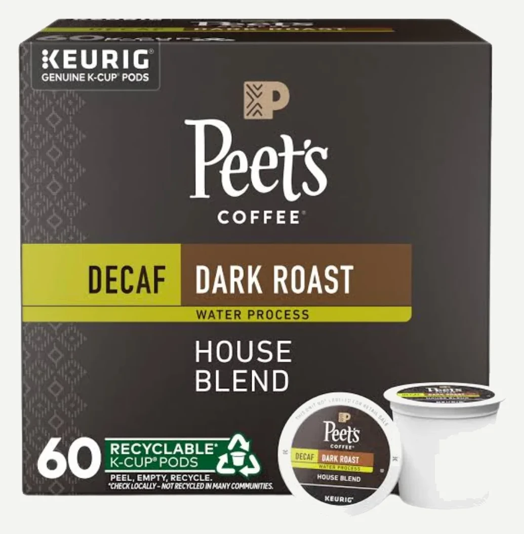 Peet's Decaf House Blend K-Cup Pods