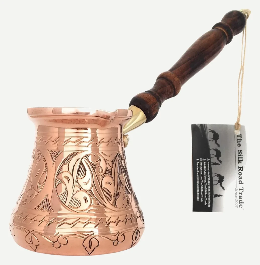 Silk Road Trade PC Series Copper Cezve 14oz