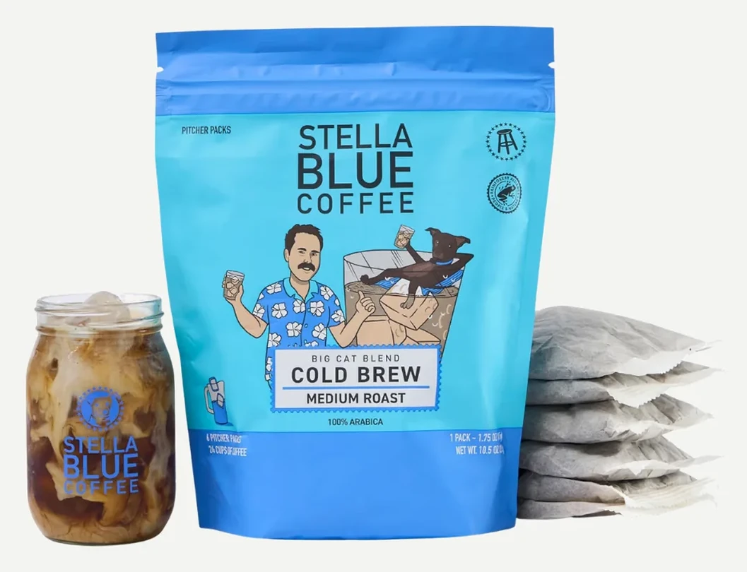 Stella Blue Big Cat Blend Cold Brew Coffee Bags