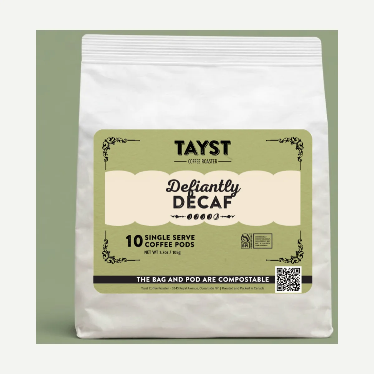 Tayst Defiantly Decaf Coffee Pods