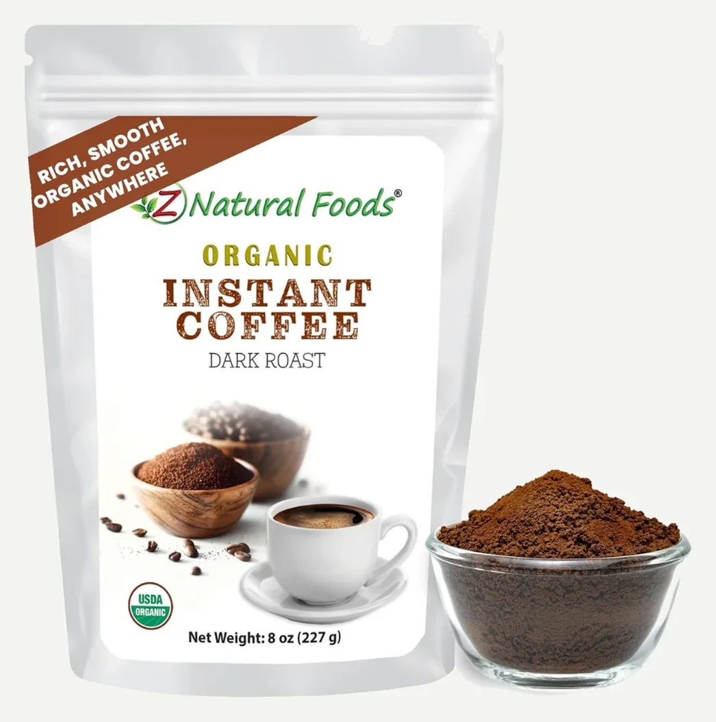 Z Natural Foods Organic Instant Coffee Powder Dark Roast