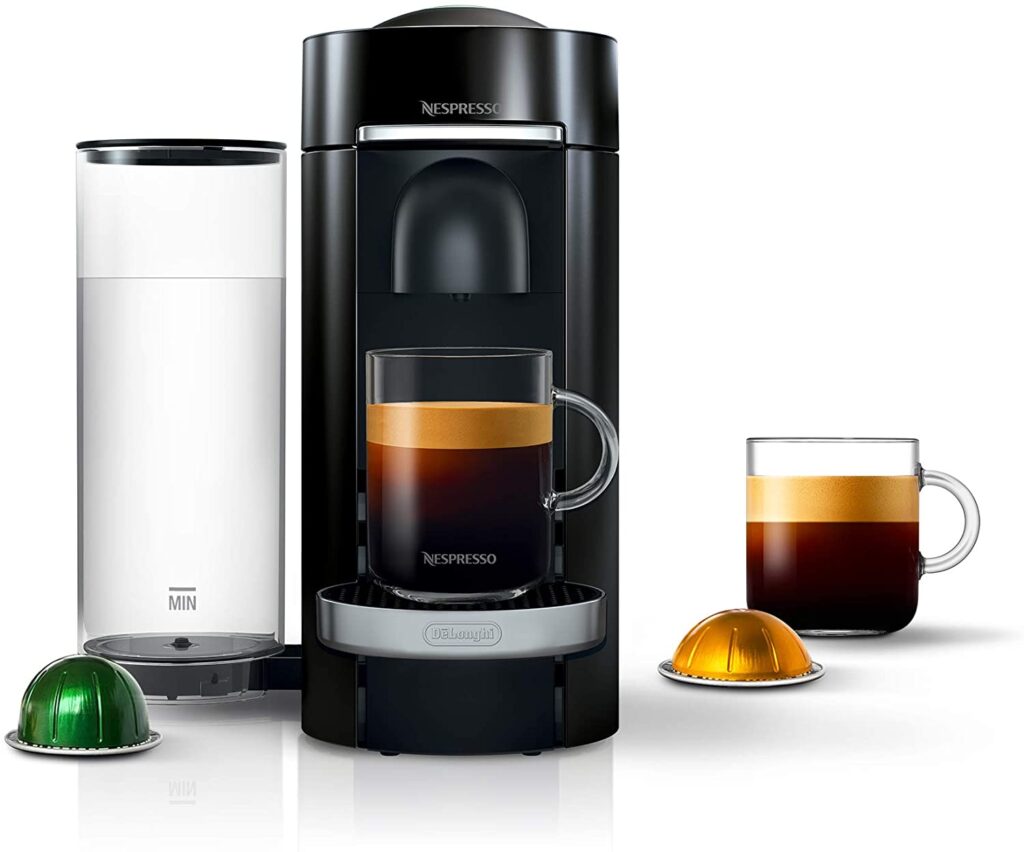 Nespresso VertuoPlus Deluxe Coffee and Espresso Machine by De'Longhi VertuoPlus
