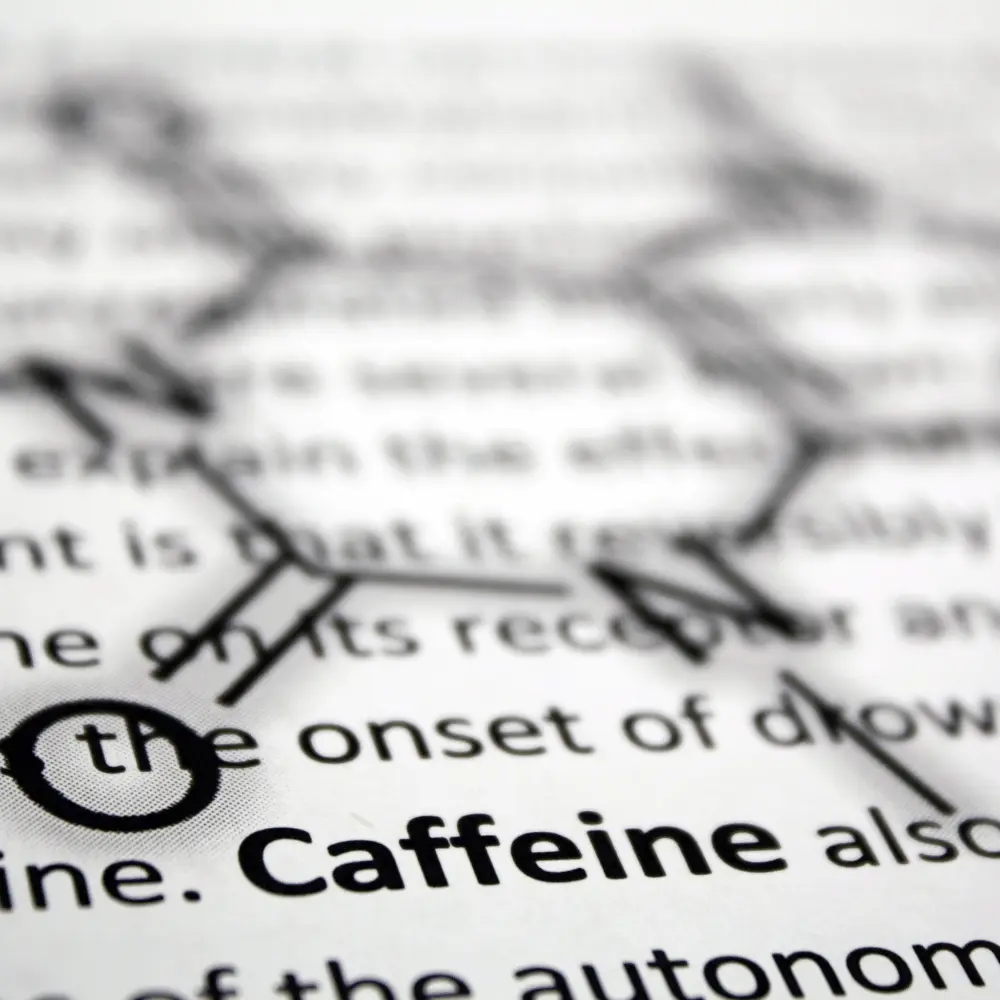 Scientific symbol for caffeine