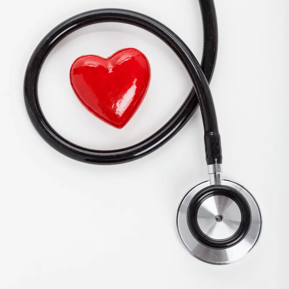 stethoscope with a heart