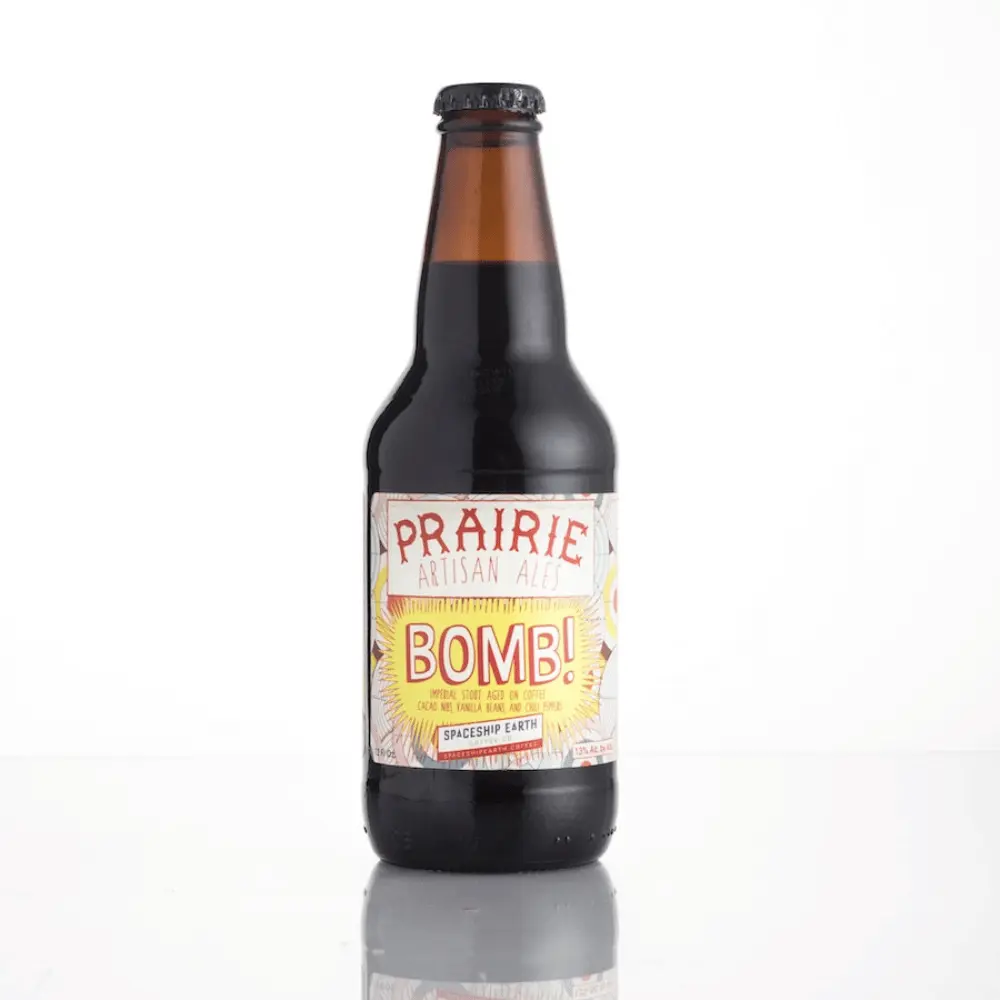A bottle of prairie artisan ales bomb