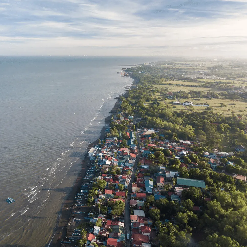 an aerial photograph of Cavite Philippines