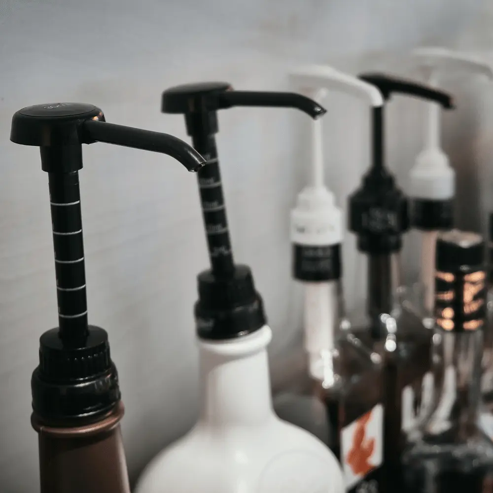 various coffee syrups