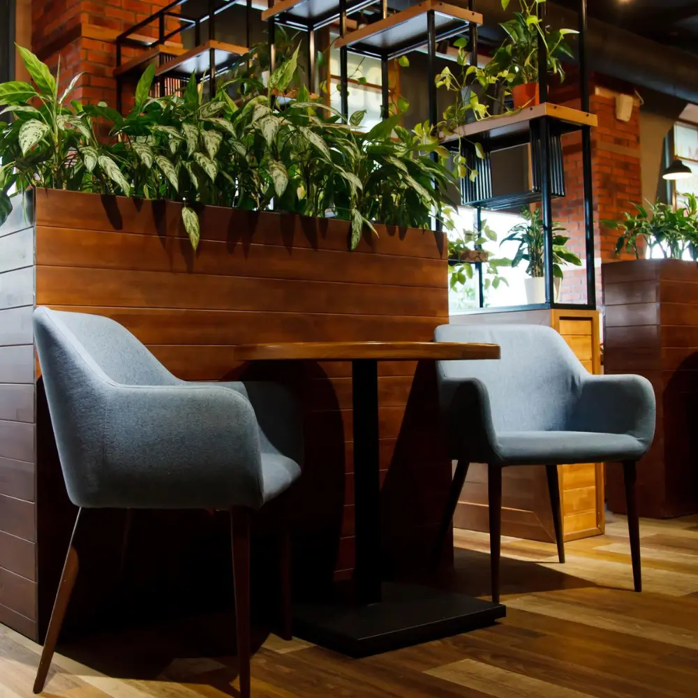 inside a coffee shop showcasing a perfect table for a date