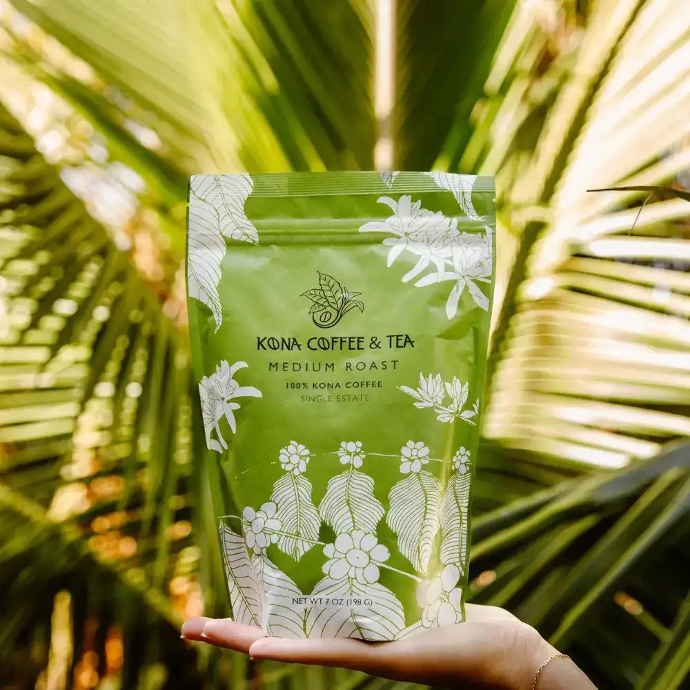 kona coffee and tea brand