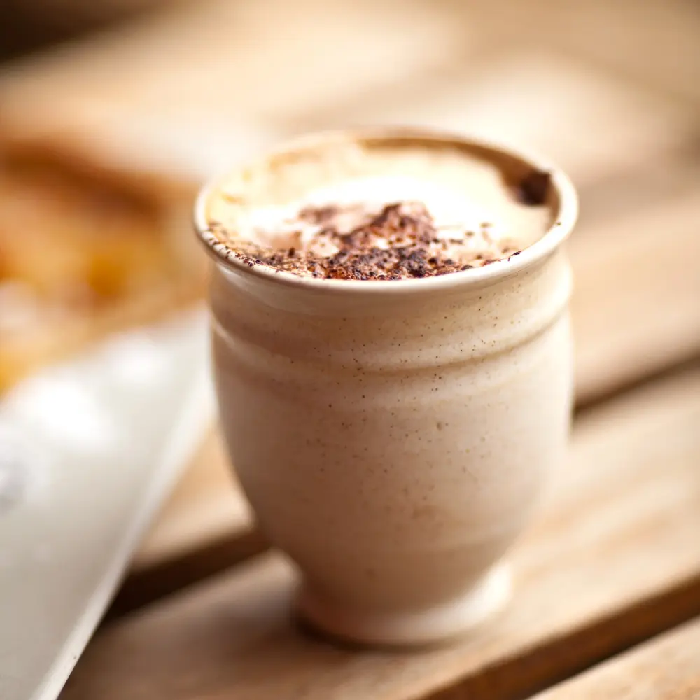 mocha coffee in a ceramic cup