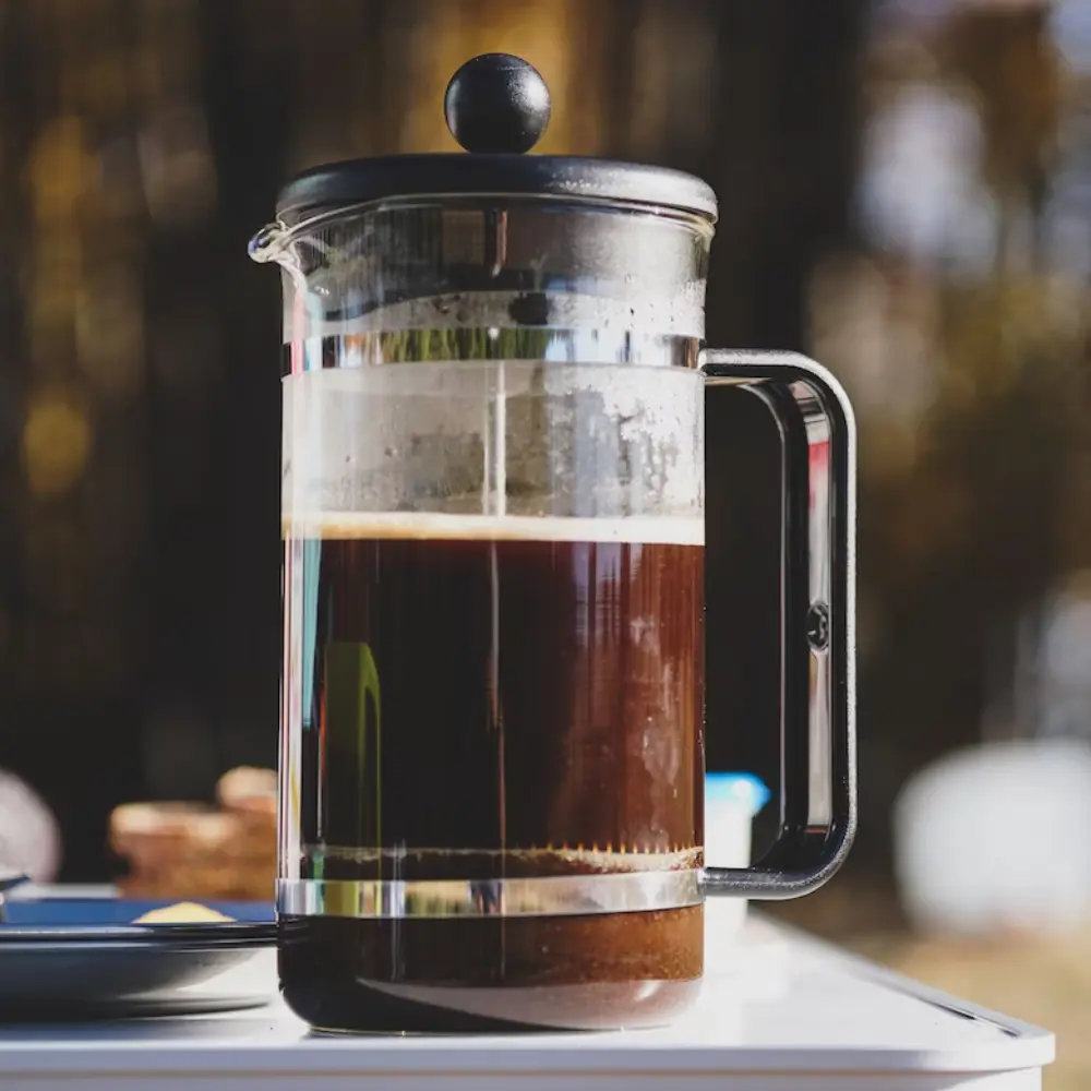 a french press coffe maker