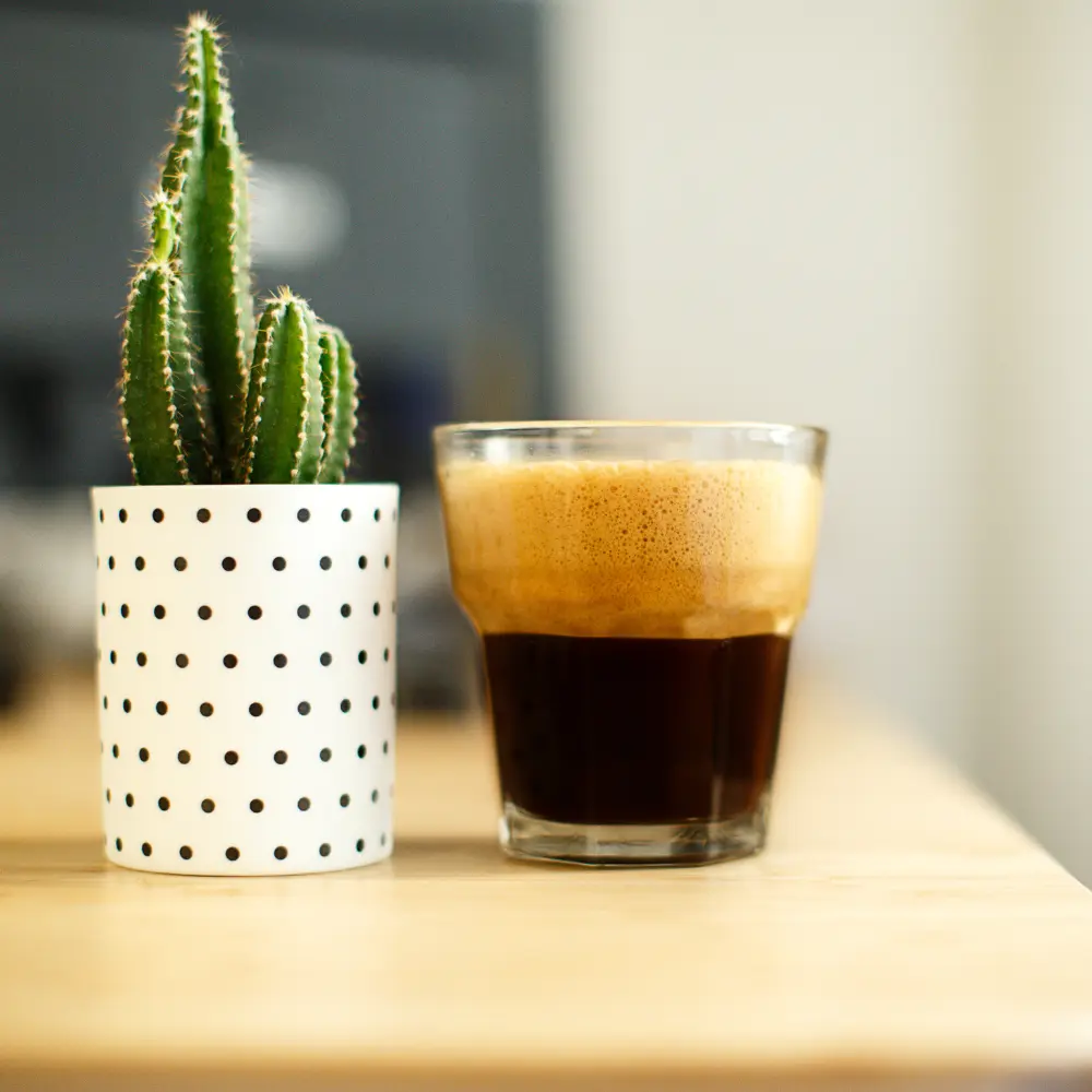 delicious shakerato in a glass