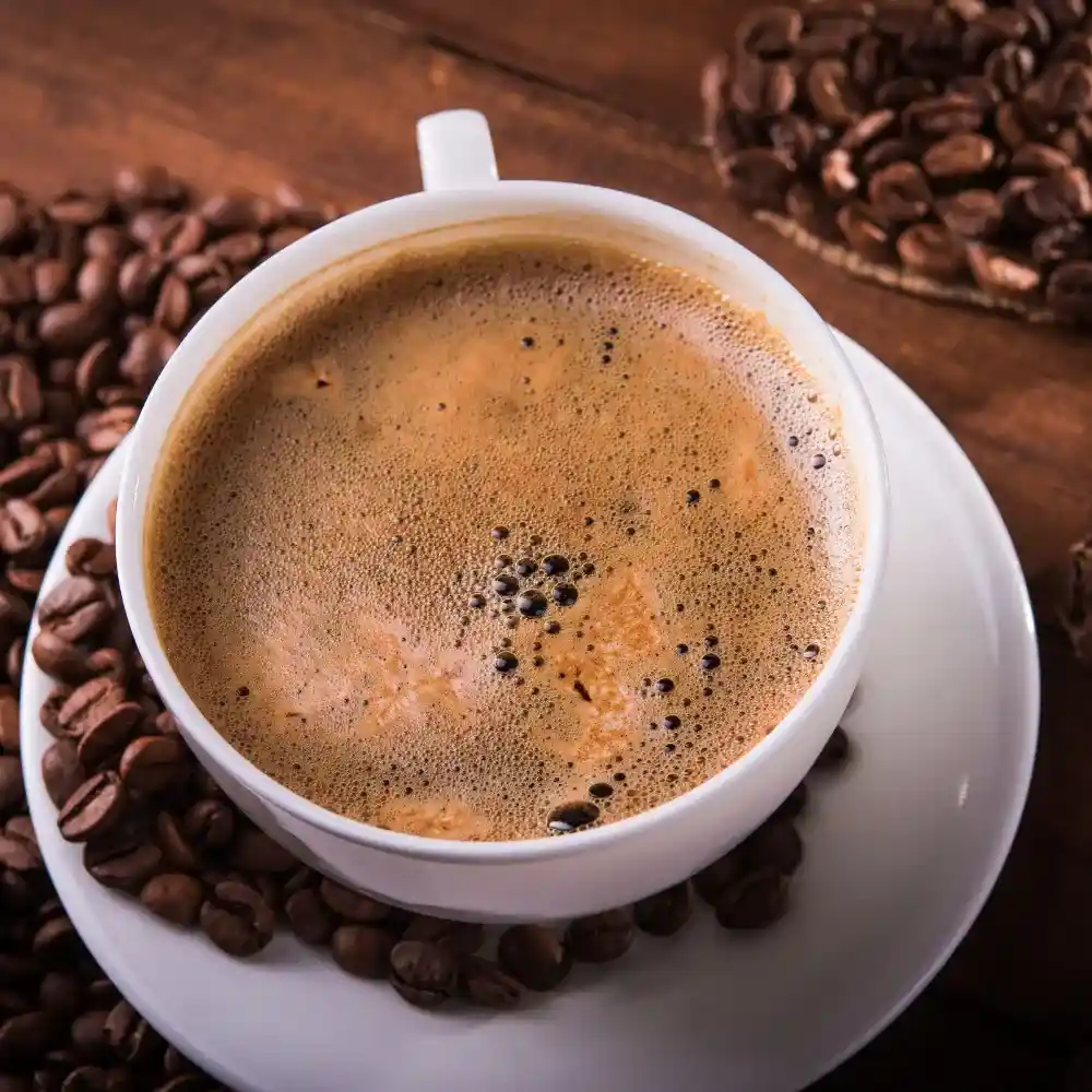 a delicious cup of black coffee