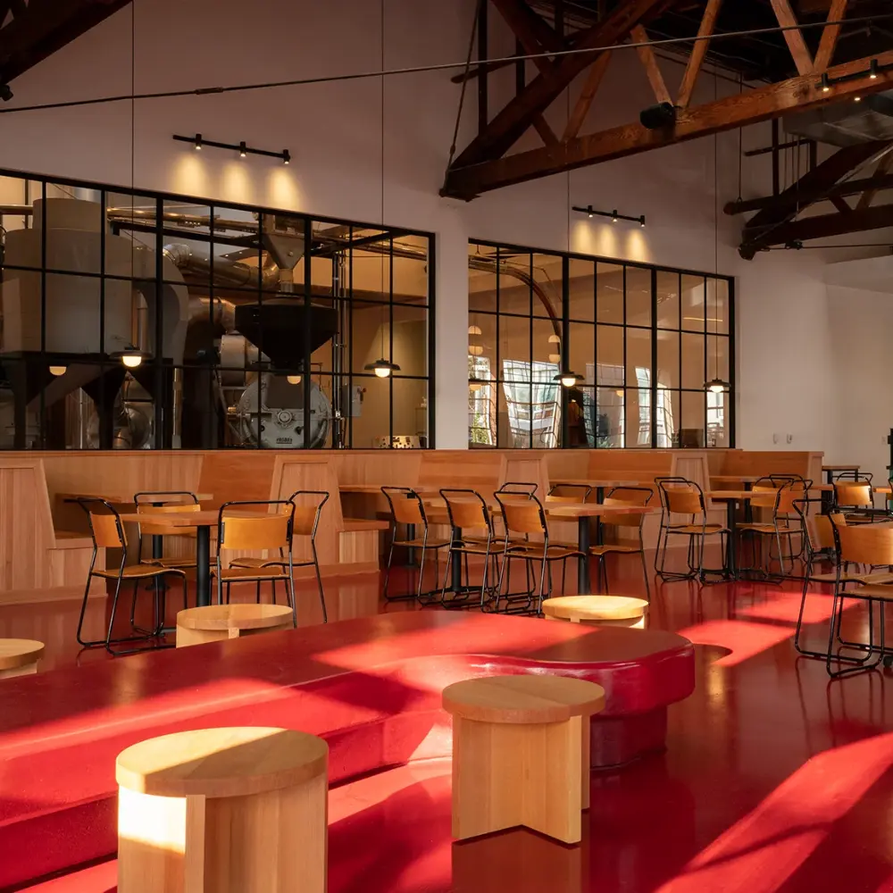 inside sightglass cafe