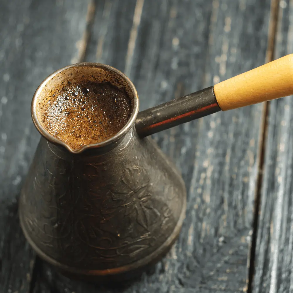 traditional turkish coffee pot