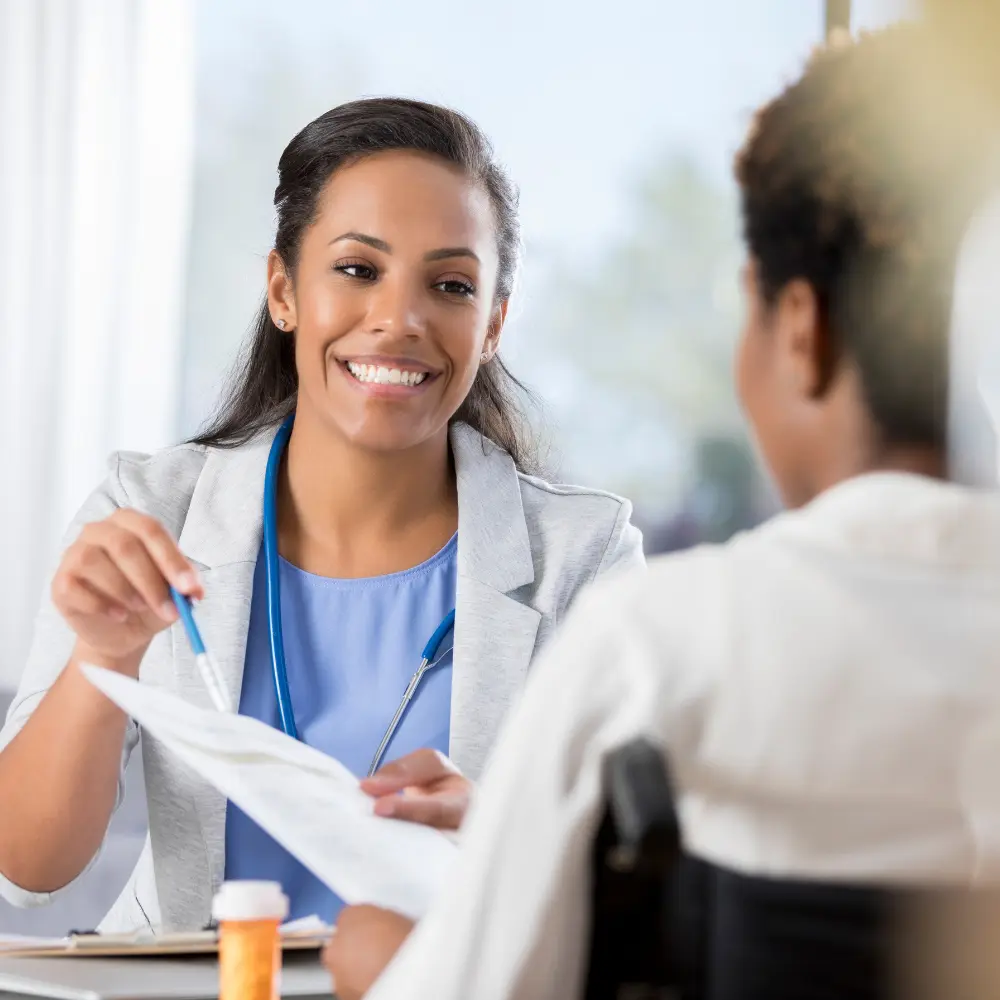 doctor prescribing medication