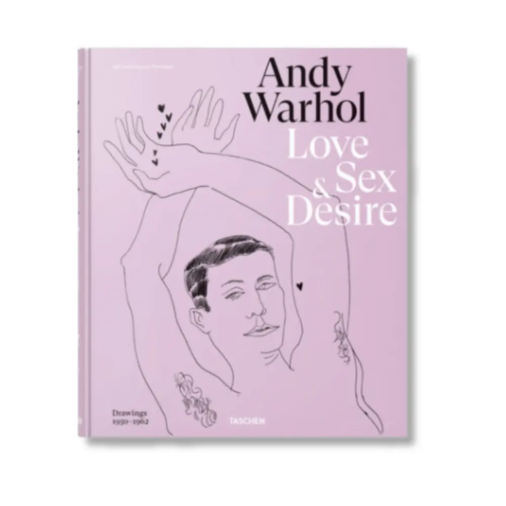andy warhol love sex desire pink coffee table book