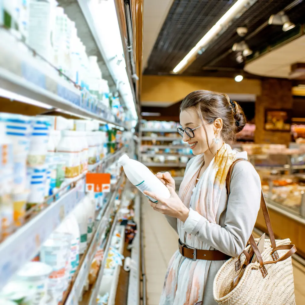 woman at the grocery store