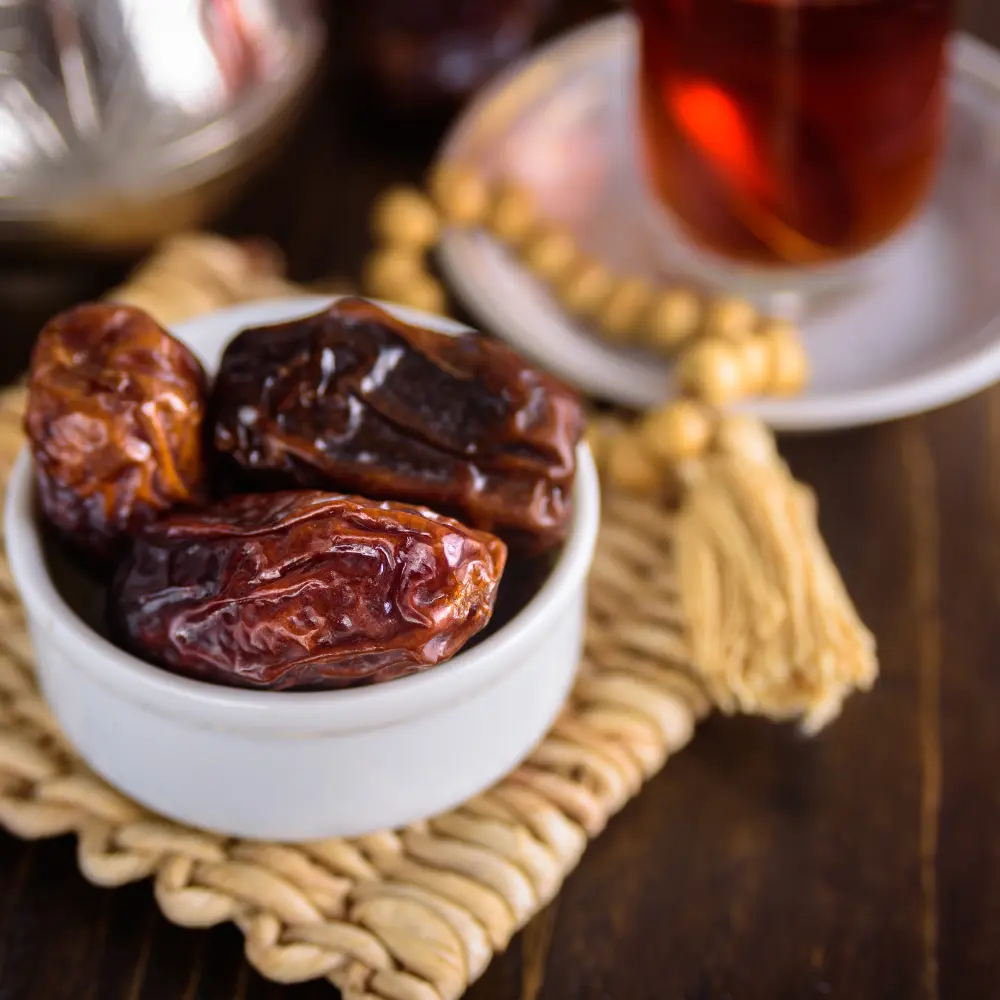 dates served with coffee
