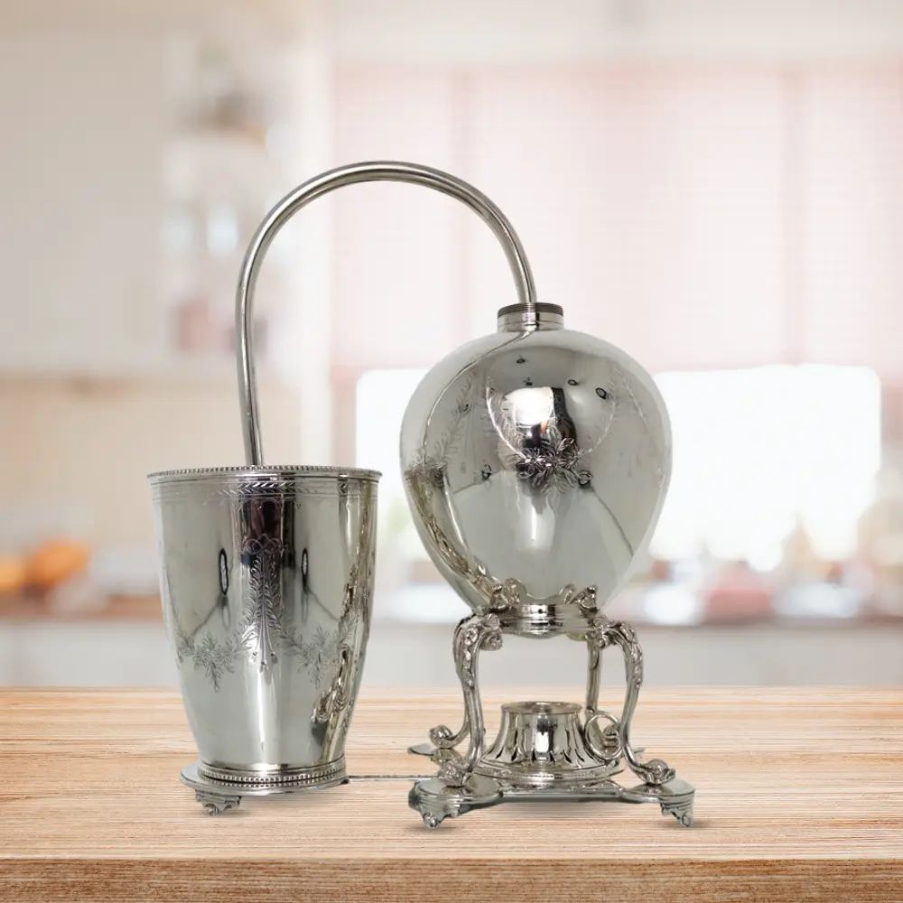 early version of the vacuum coffee brewer