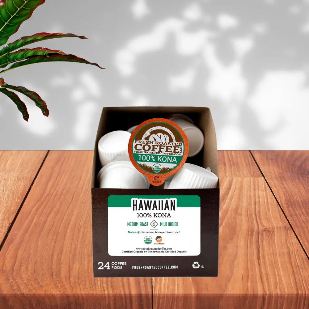 100 percent hawaiian kona by fresh roasted coffee