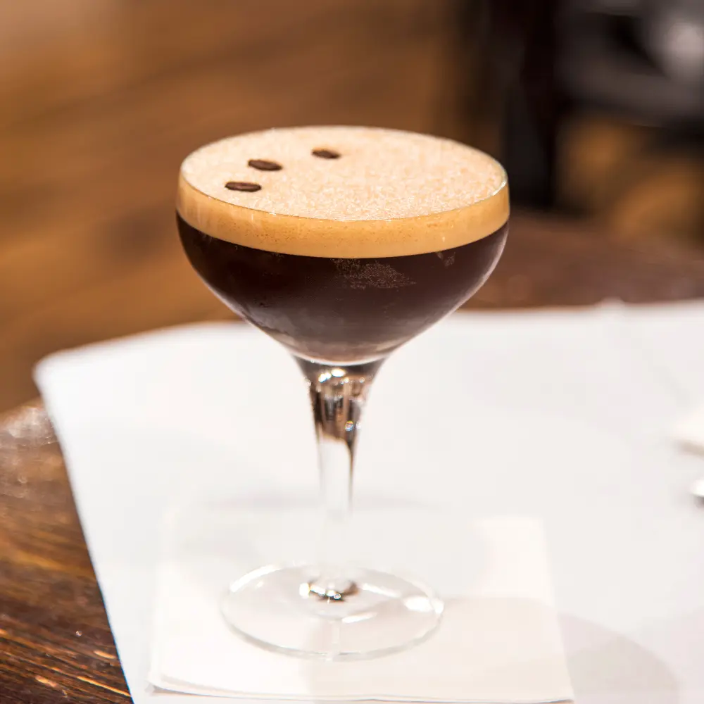 a cold brew martini