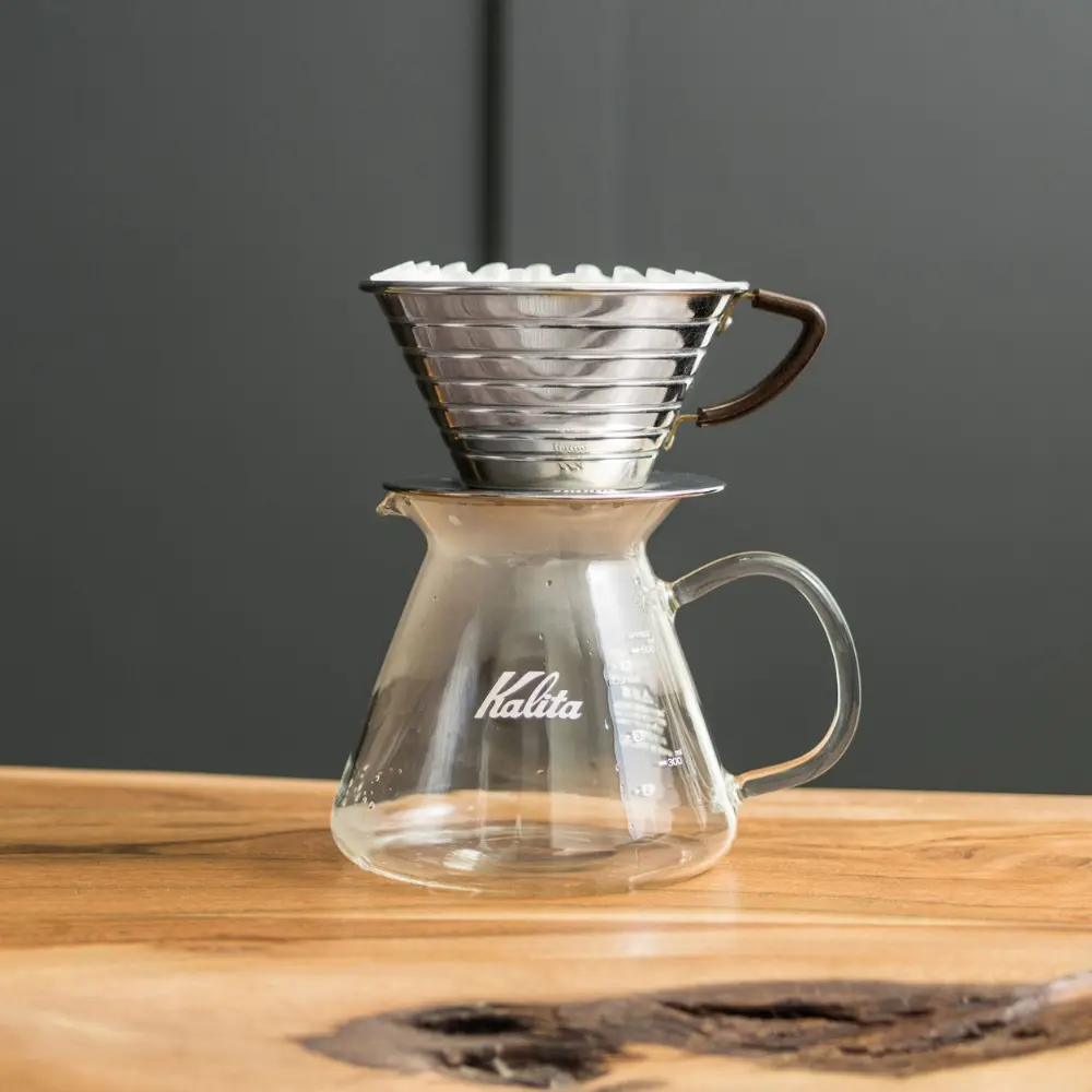 stainless steel kalita wave pour over