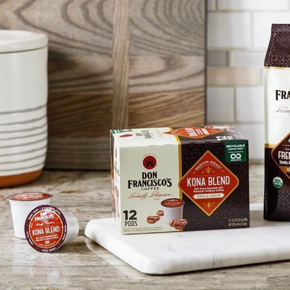 don francisco kona blend coffee pods