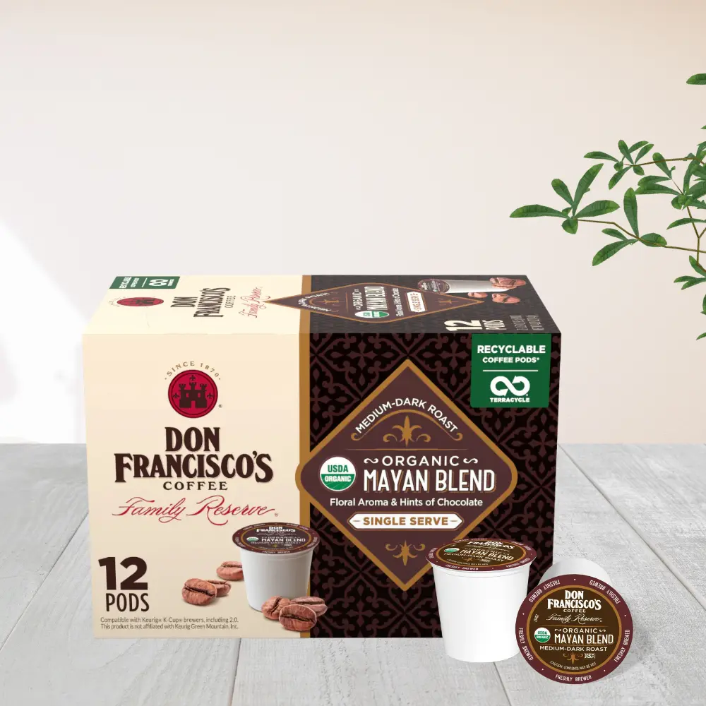 box of organic mayan blend