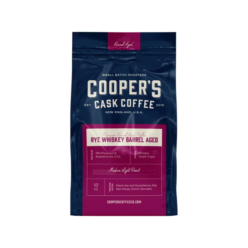 rye whiskey barrel aged coffee