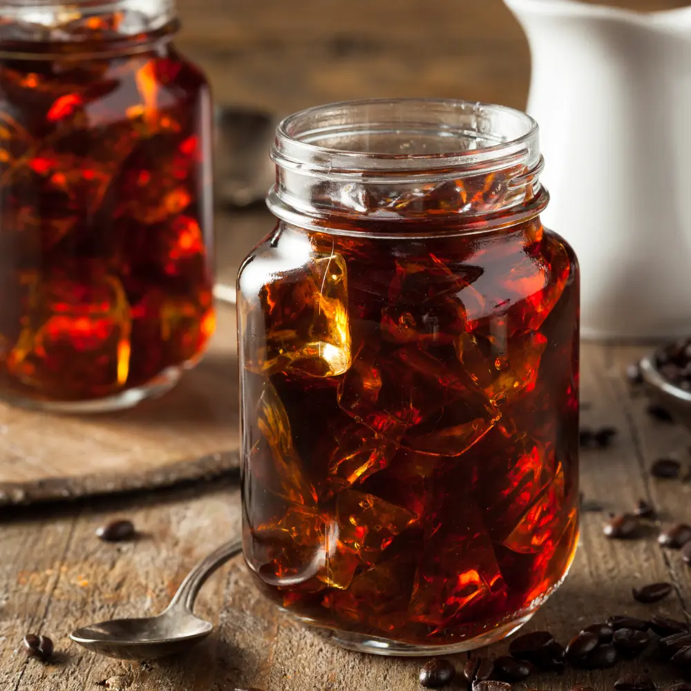 delicious cold brew in a mason jar