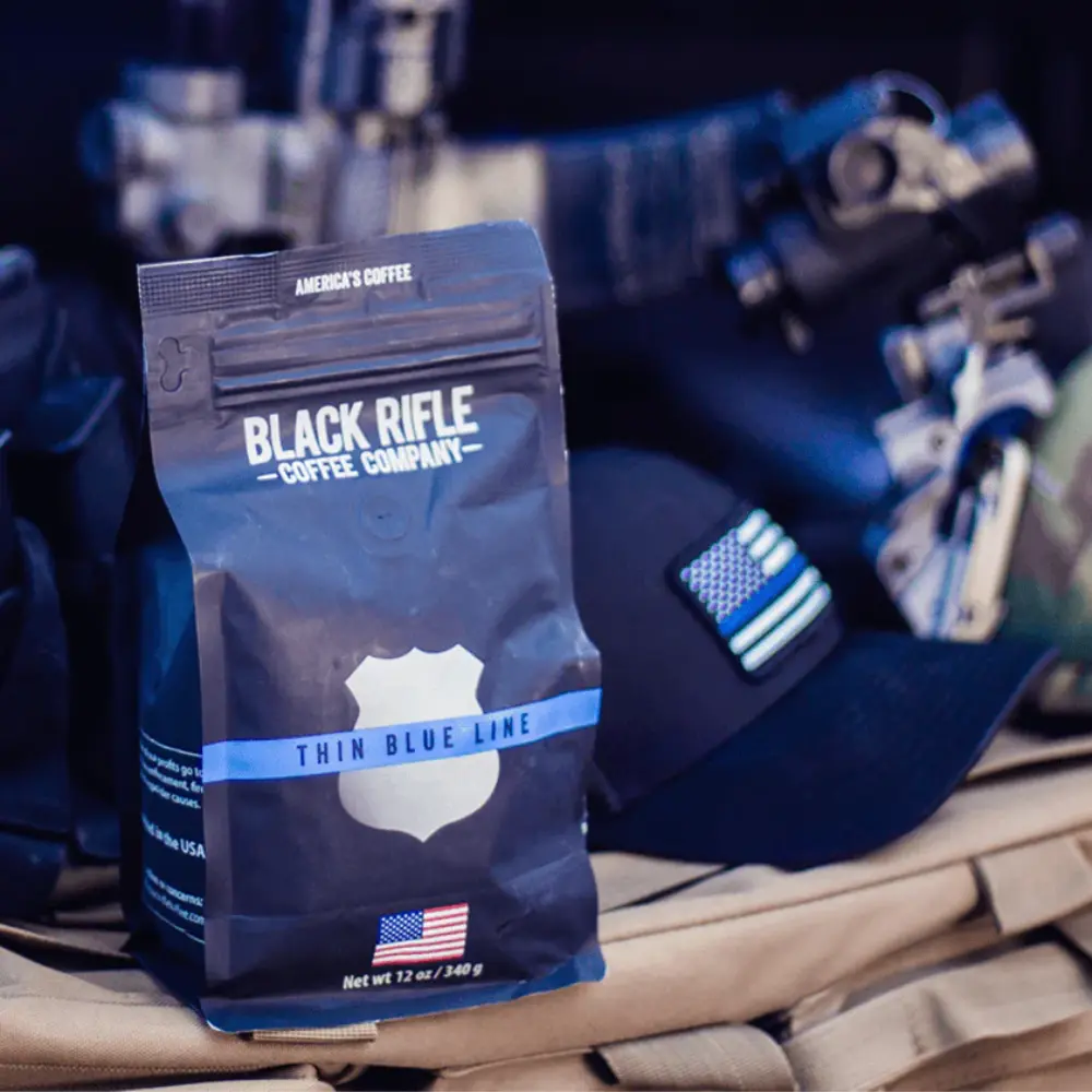 thin blue line black rifle coffee