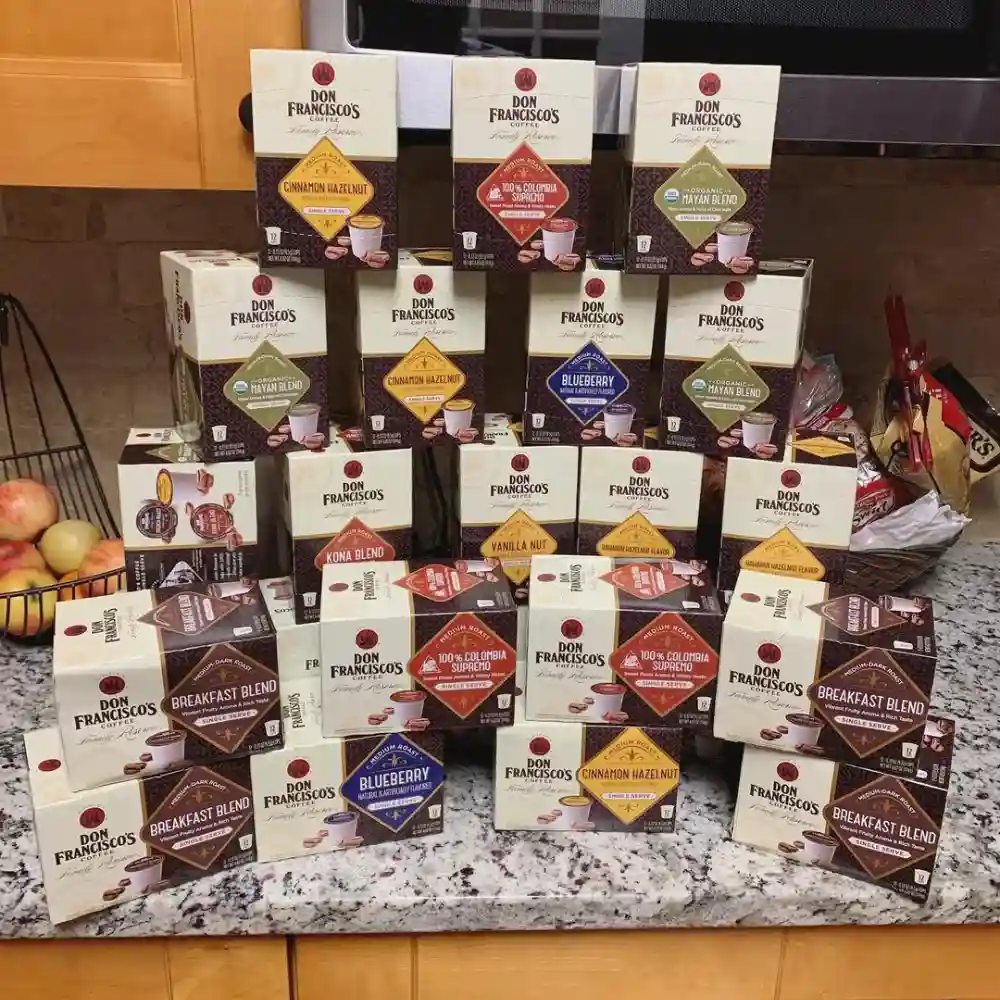 various boxes of pods