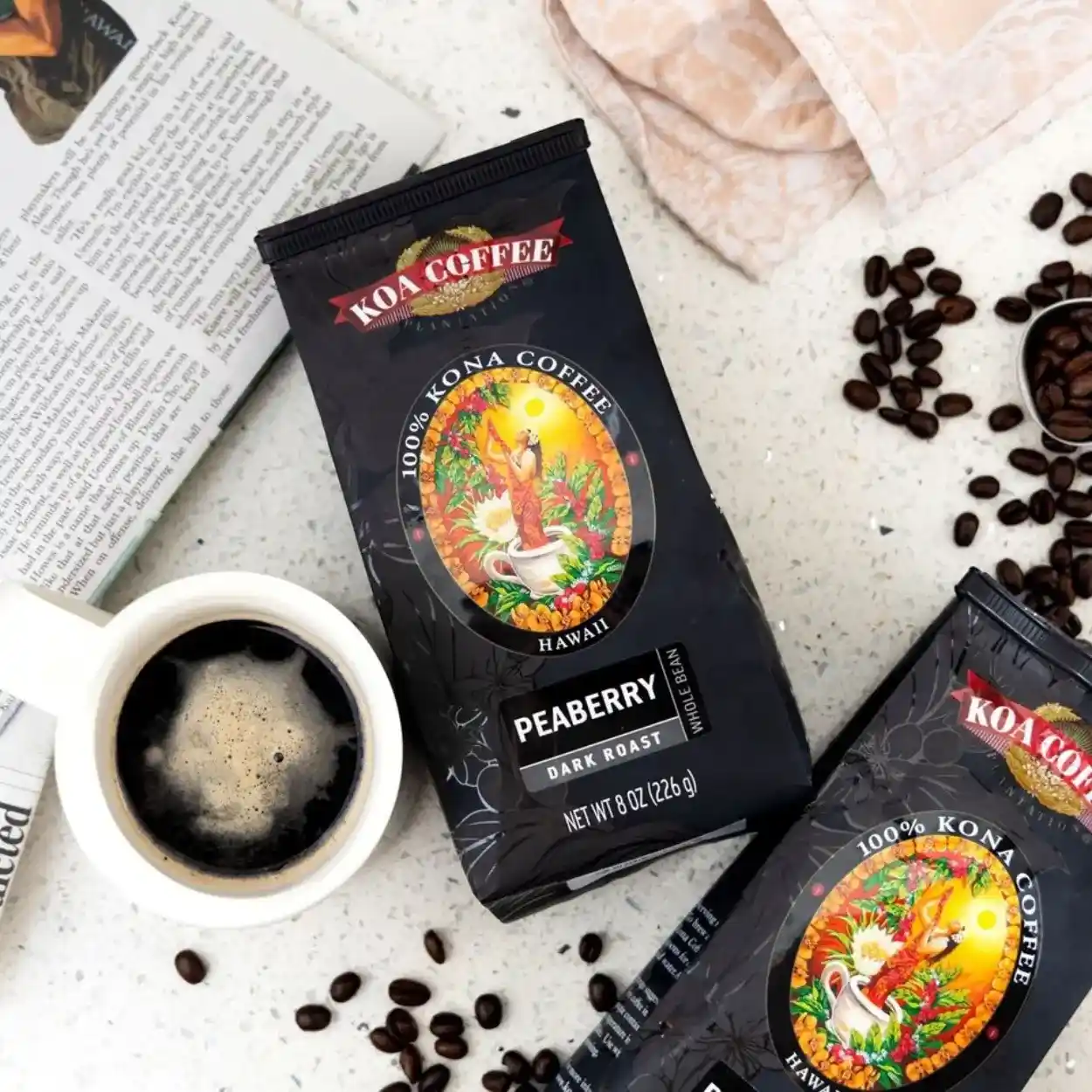 100% kona peaberry