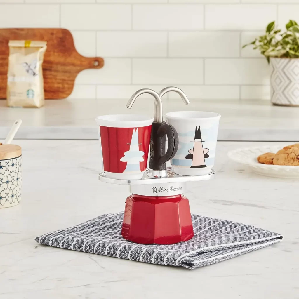 bialetti mini expresso on a counter