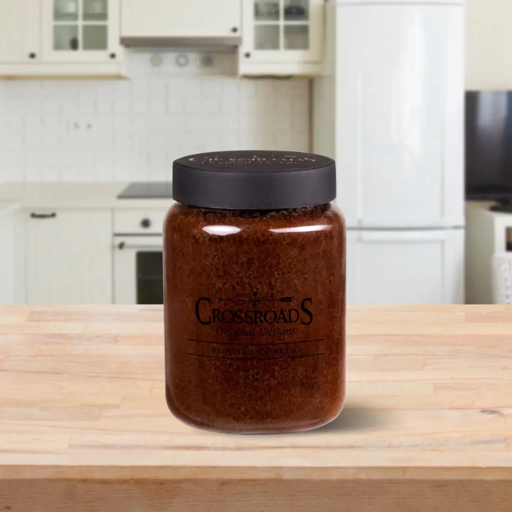 crossroad roasted espresso coffee candle