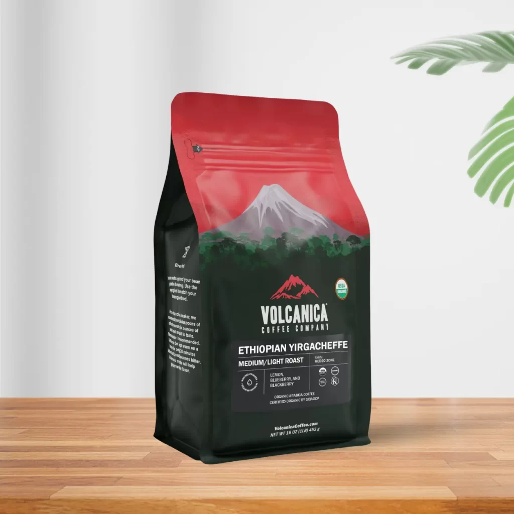 volcanica ethiopian yirgacheffe coffee beans