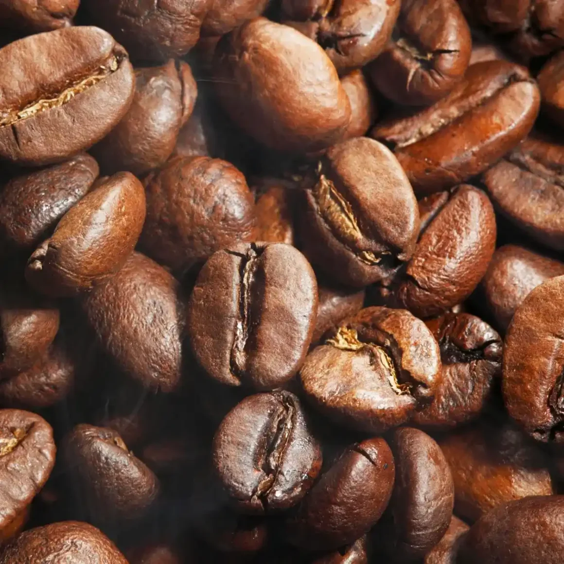 a pile of coffee beans