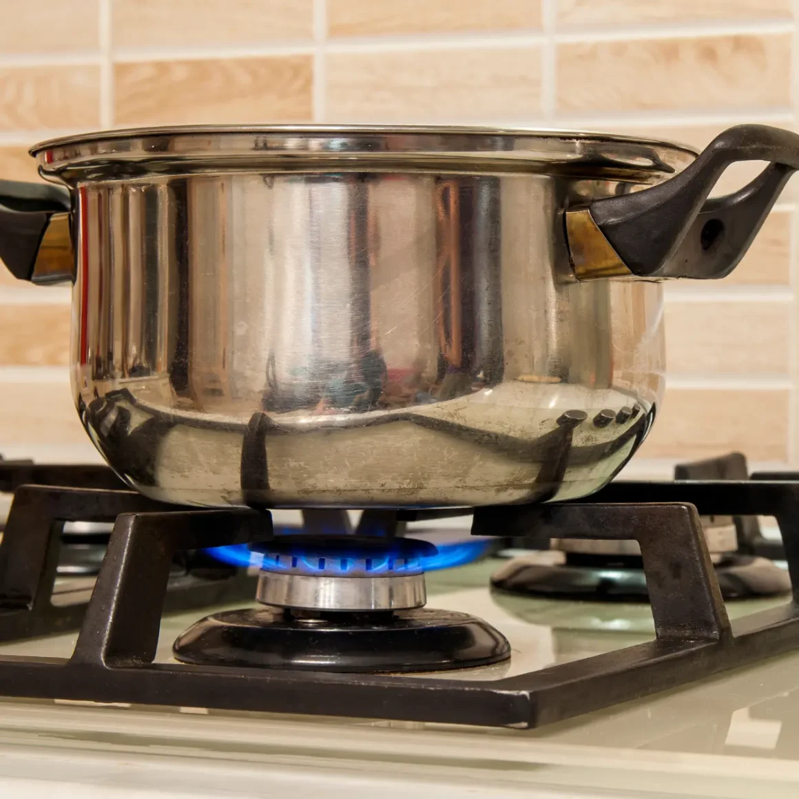 a pot on a stove