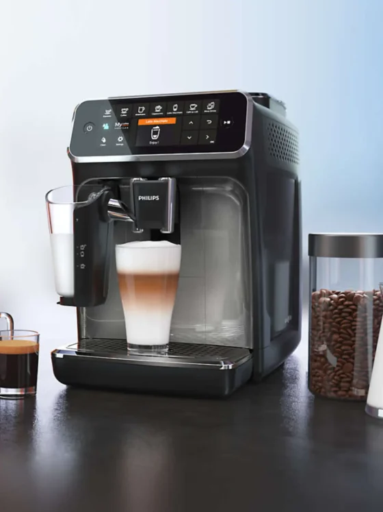 a Philips 4300 LatteGo coffee machine