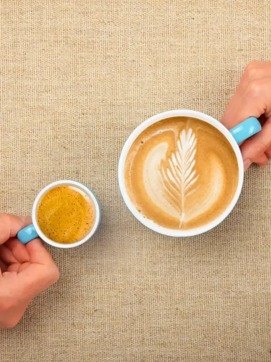 two hands holding a cup of coffee