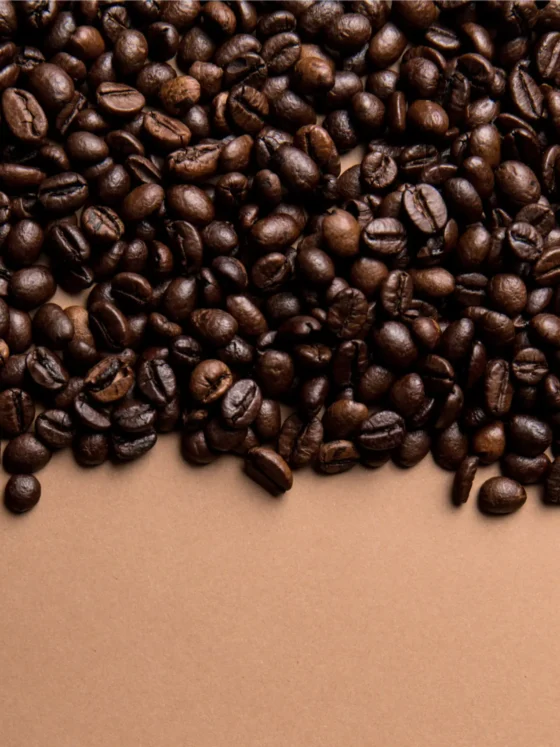 a pile of coffee beans